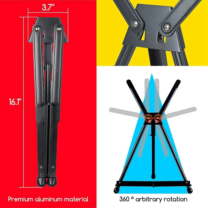 A77P-Tabletop Easels, Metal Easel Stand For Painting & Display, Desktop Art Painting Easel, Paint Easel Tripod Stand
