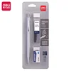 Deli Metal Mechanical Pencil Set for Drawing 0.5mm 0.7mm Professional Drawing Pencils Механический Карандаш for  School Supplies 2