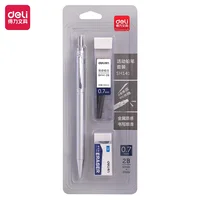 Deli Metal Mechanical Pencil Set for Drawing 0.5mm 0.7mm Professional Drawing Pencils Механический Карандаш for  School Supplies 2