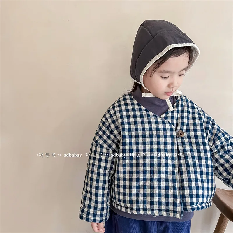 Autumn and Winter Clothing Korean Velvet Thickened Cotton-padded Clothing Girls' Winter Jacket Cotton