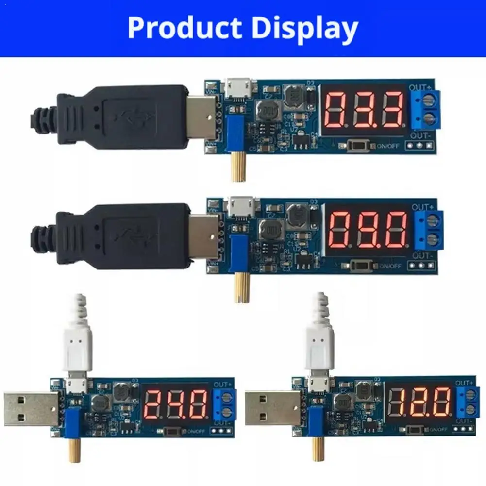 DC-DC USB 부스트 전원 공급 장치 레귤레이터 모듈 컨버터 5V  3.3V, 9V, 12V, 24V 데스크탑 전원 공급 장치 모듈