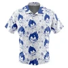 Vegeta Blue Dragon Ball Z Button Up Hawaiian ShirtMen's Japanese Casual Shirt Summer Parent-child Wear 1