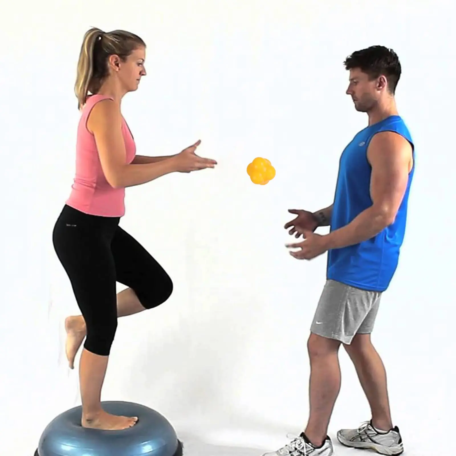 Hexagonal Reaction Ball Speed Agility Training Silicone Ball Coordination Reflex Sports Fitness Training for Child Adult