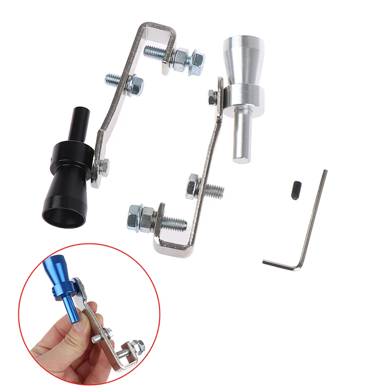 1Pcs Made Of Light Weight Aluminum Car Size S 18mm Turbo Sound Whistle Muffler Exhaust Pipe Auto Blow-off Valve