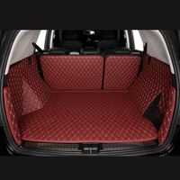 7 Seat Durable Custom Leather Colorful Car Trunk Mat for Mazda CX-80 2024 2025 Auto Carpet Accessories Interior Parts 6
