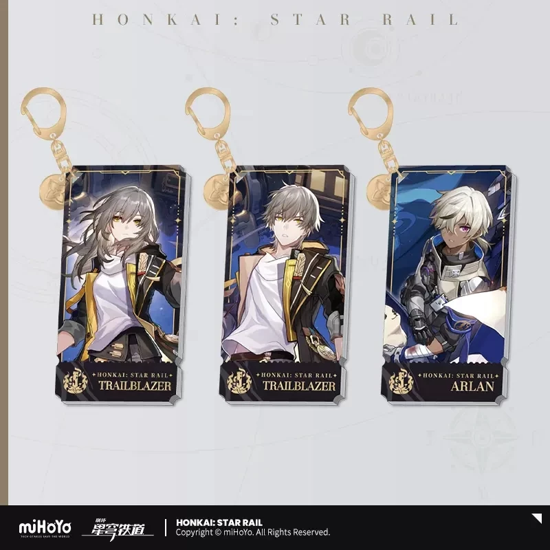 

Game Honkai：Star Rail TRAILBLAZER Elevation Series Acrylic 3D Pendant Cosplay Fashion DIY Accessories Anime Halloween Gifts