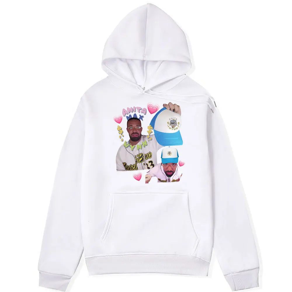 Rapper Anita Max Wynn Love Print Hoodies Male Fashion Hip Hop Harajuku Sweatshirts 2024 Autumn Winter Oversized Hooded Unisex