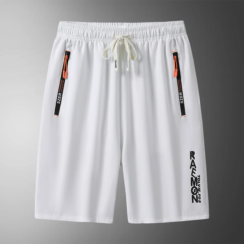 【 M-8XL 】 Large men's shorts, quick drying breathable five quarter pants, mid length pants, straight leg casual running sports p 4