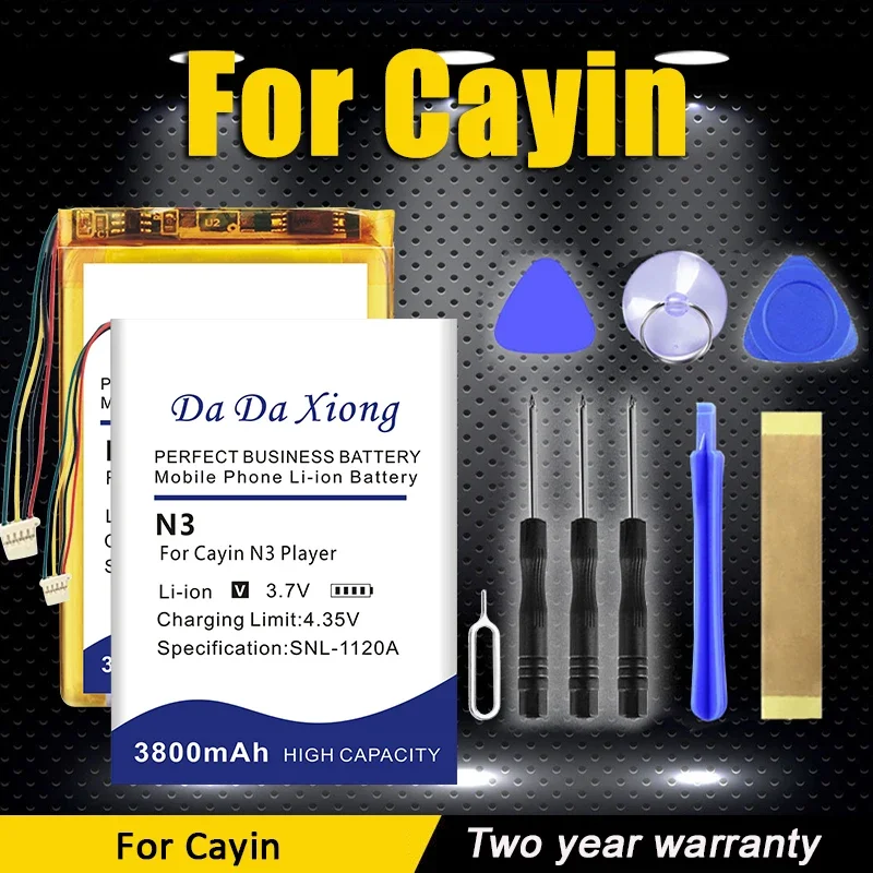 

CayinC5 CayinN5 CayinN6II CayinN3 Cayini5 Replace Battery For Cayin N3 i5 C5 N5 N6 N6II Dac Player + Kit Tools