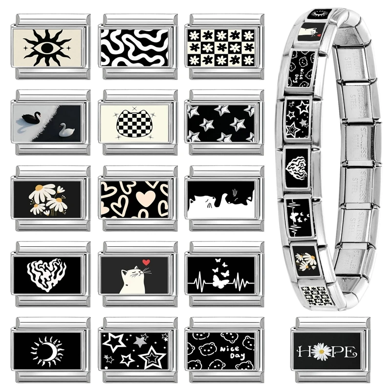 Y2K Creative Black Series Stainless Steel Bracelet
