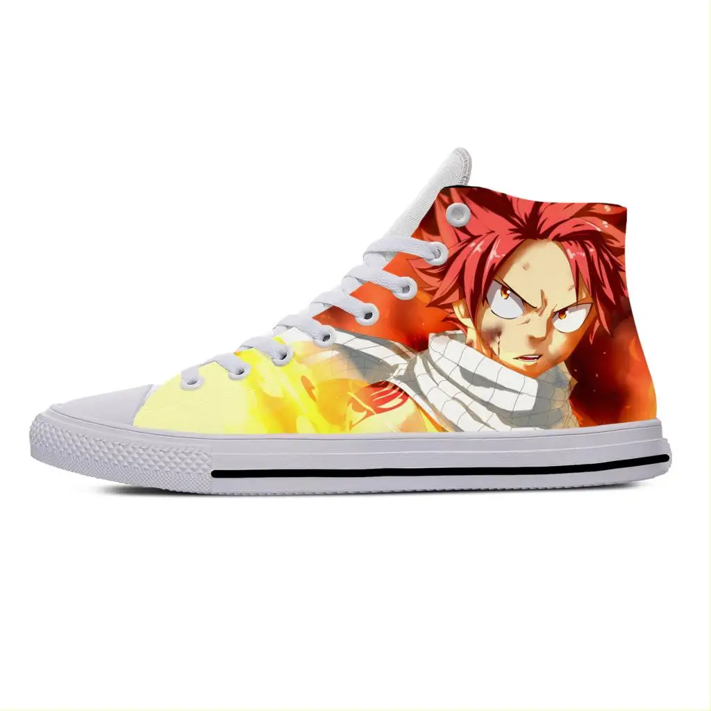 

Japanese Anime Manga Cartoon Comic Fairy Tail END Casual Cloth Shoes High Top Lightweight Breathable 3D Print Men Women Sneakers