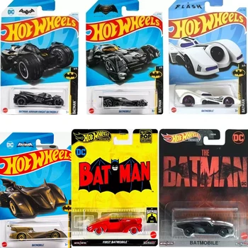 Original Hot Wheels Premium Car Toys for Boys The Batman 1/64 Diecast First Batmobile Robin Arkham Knight Batmobile Collection
