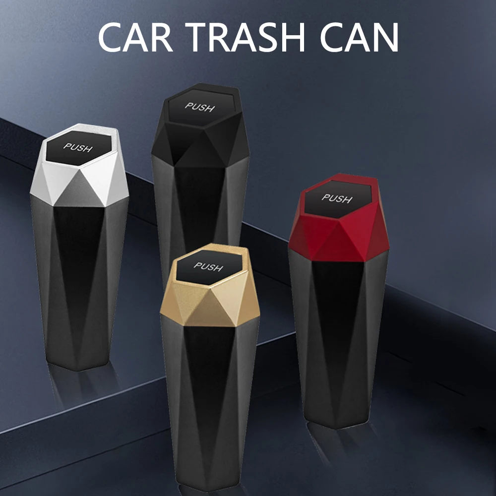 

Universal Car Trash Can Door Seat Back Visor Trash Bin Auto Organizer Storage Box Color Garbage Dust Case Ashtray Car-styling