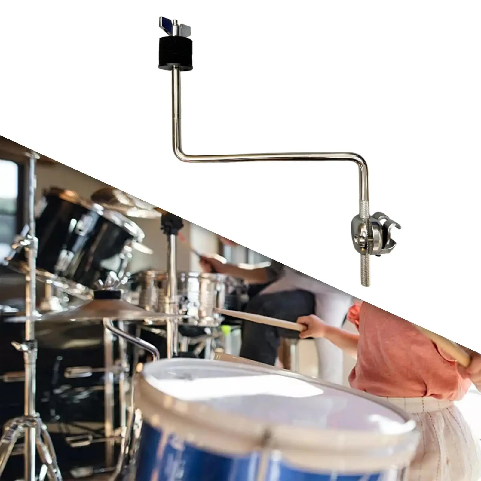 

Cymbal Mount Accessories Sturdy Strong Easy to Install Replacements Cymbal Arm Clamp Percussion Mounting Arms Cymbal Expand Arm
