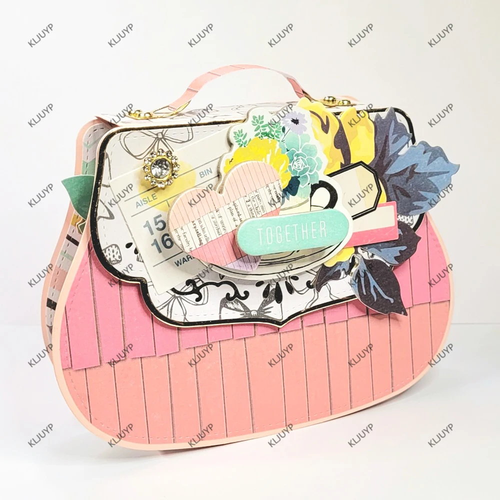 KLJUYP 3D 지갑 미니 앨범 금속 커팅 다이 스텐실 DIY 스크랩북/앨범..