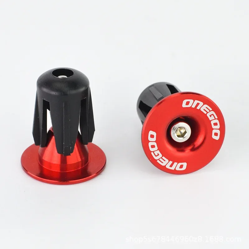 2pcs Bicycle Handlebar End Plugs Aluminum Alloy Mountain Road Bicycle Handlebar End Cap Multi-color Cycling Accessories
