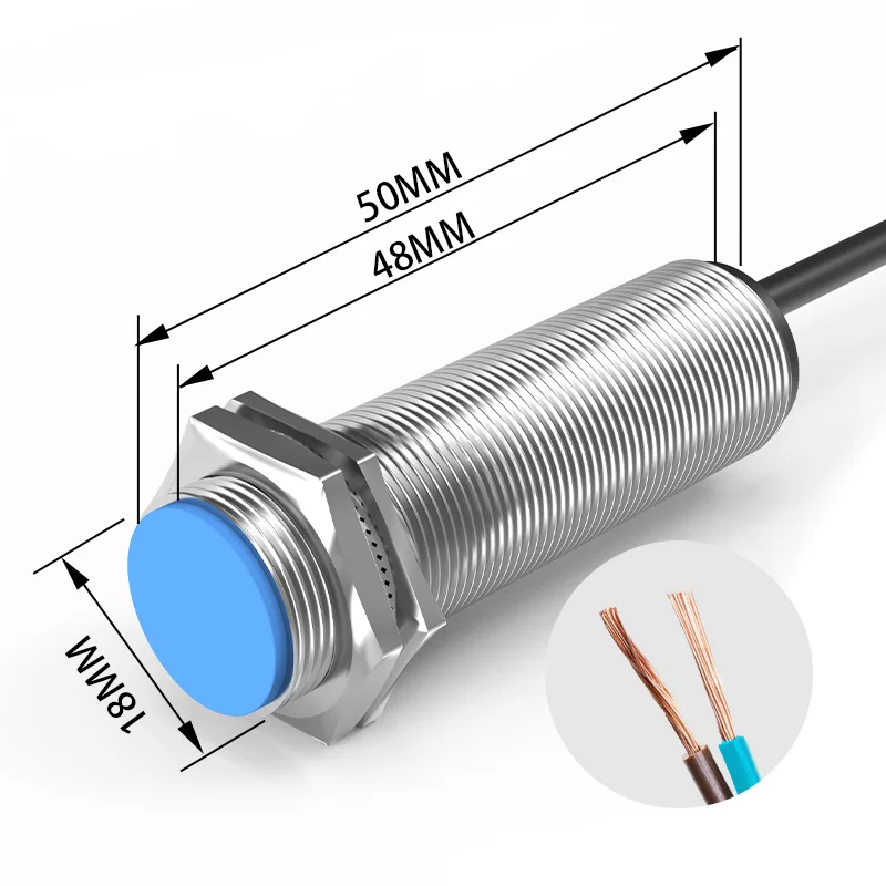 GTRIC Magnetische Reed Schalter Proximity Sensor LG18A3 Premium M18 Zylinder Serie 10-30 90-220V 10mm sensing Abstand KEINE NC