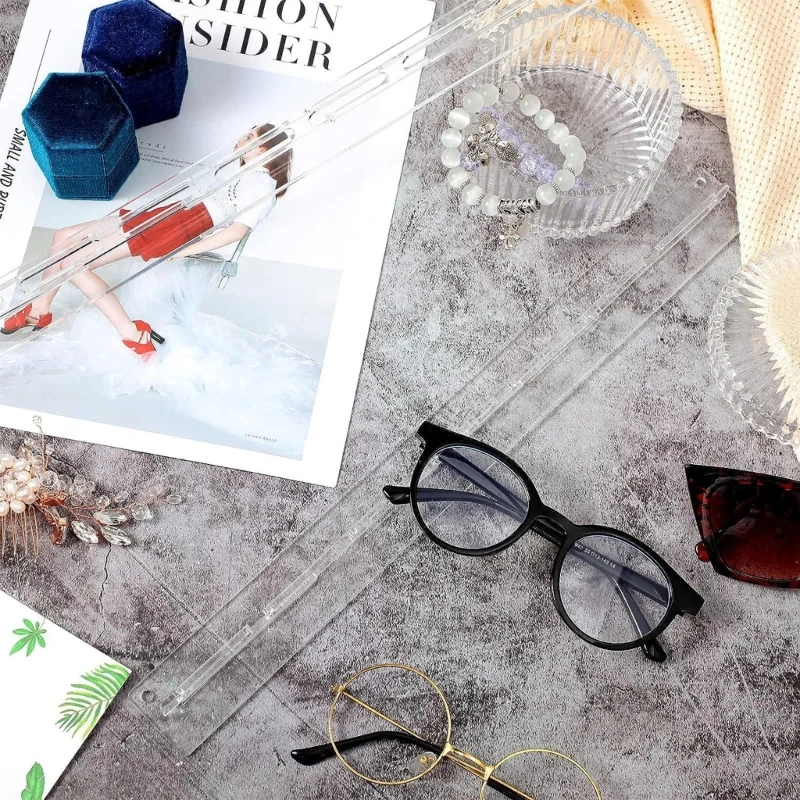 Sunglasses Holder Organizer Acrylic Sunglasses Storage Hanger Rack Wall Mounted Eyeglasses Holder Eyewear Display Rack B03E 5