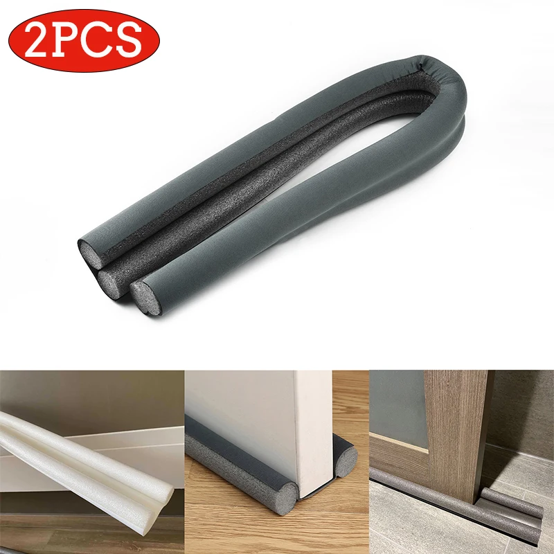 2PCS Flexible Door Bottom Sealing Strip Windproof Dust Stopper Guard