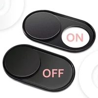 Mini couverture de WebCam en métal Ultra mince, obturateur magnétique coulissant, autocollant de confidentialité pour caméra Web Macbook Pro, ordinateurs portables, PC, objectif IPhone 3