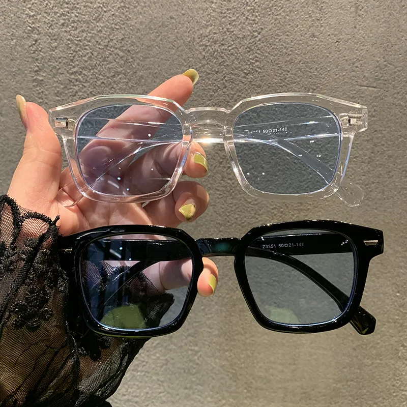 Retro Square Frame Sunglasses For Women Men Vintage Style_voghion.com