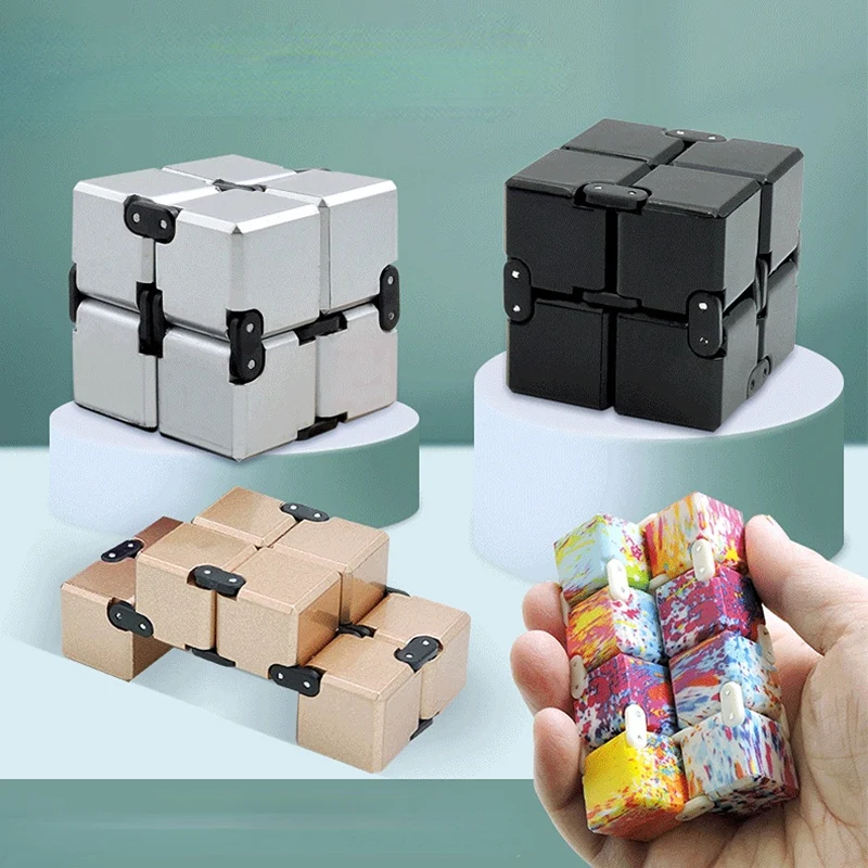 Infinite Magic Cube Anti Stress Fidget Toys Easy Play Hand Spinner
