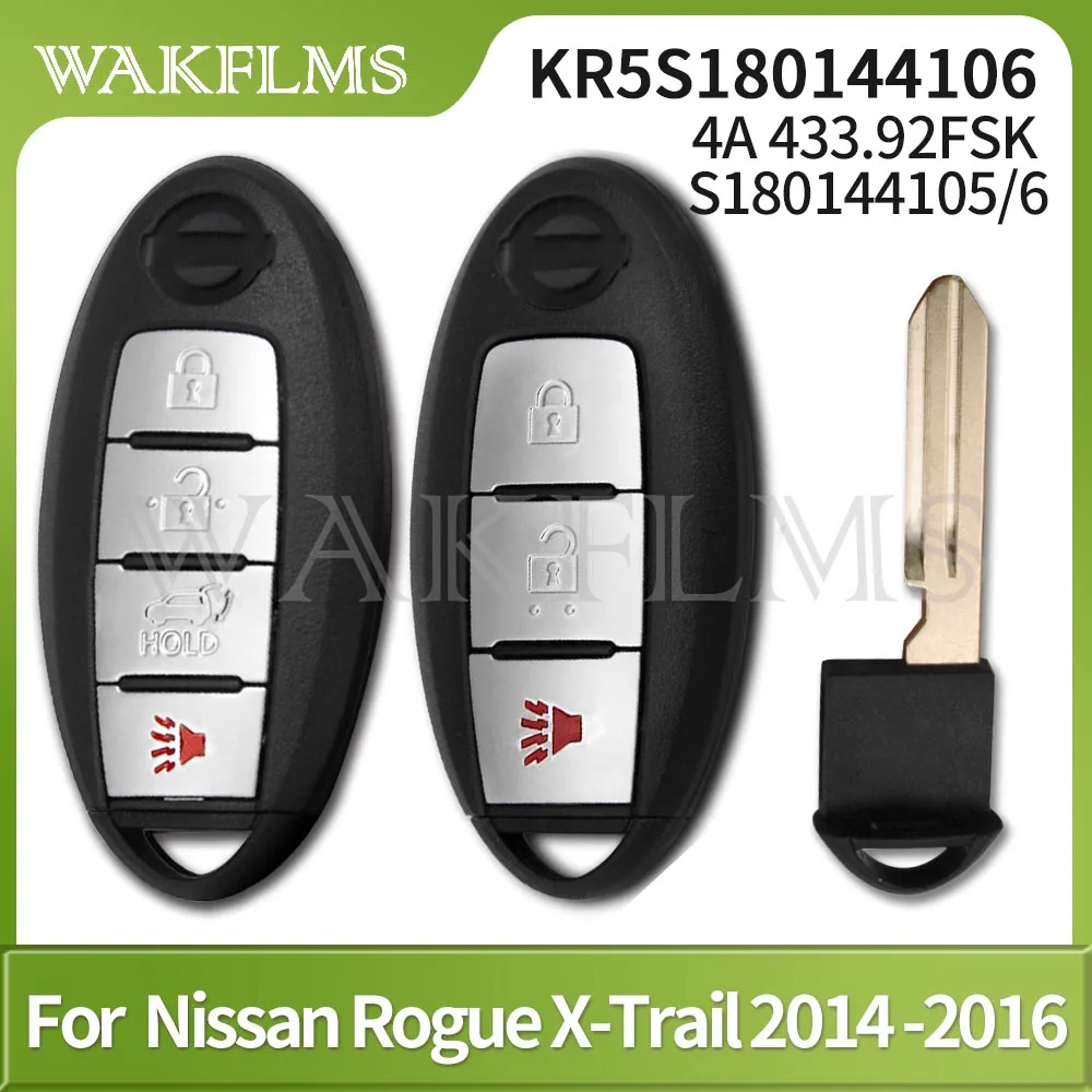 Keyless Smart Remote Car Key Fob For 2016-2018 Nissan Altima & Maxima – 5-Button, Remote Start, KEYXPRESS
