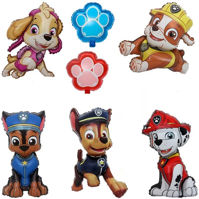 60cm Paw Patrol Dog Balloon Chase Skye Marshall Boy Girl Birthday Party Decoration Aluminum Film Balloon Children Party Supplies 5