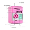 Hot Selling-Electronic Piggy Bank Automatic Mini Security Coin Cash Savings Box Password Key Lock Bank ATM Gift For Children,Ele 6