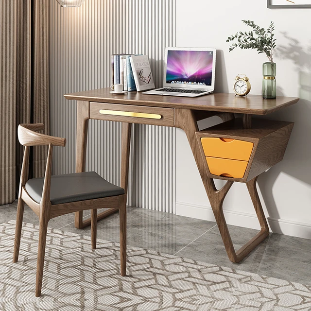 Italian Minimalist Desk Modern Simple Small Family Bedroom Home Office Desk  Designer Study Creative Computer Desk - Office Desks - AliExpress