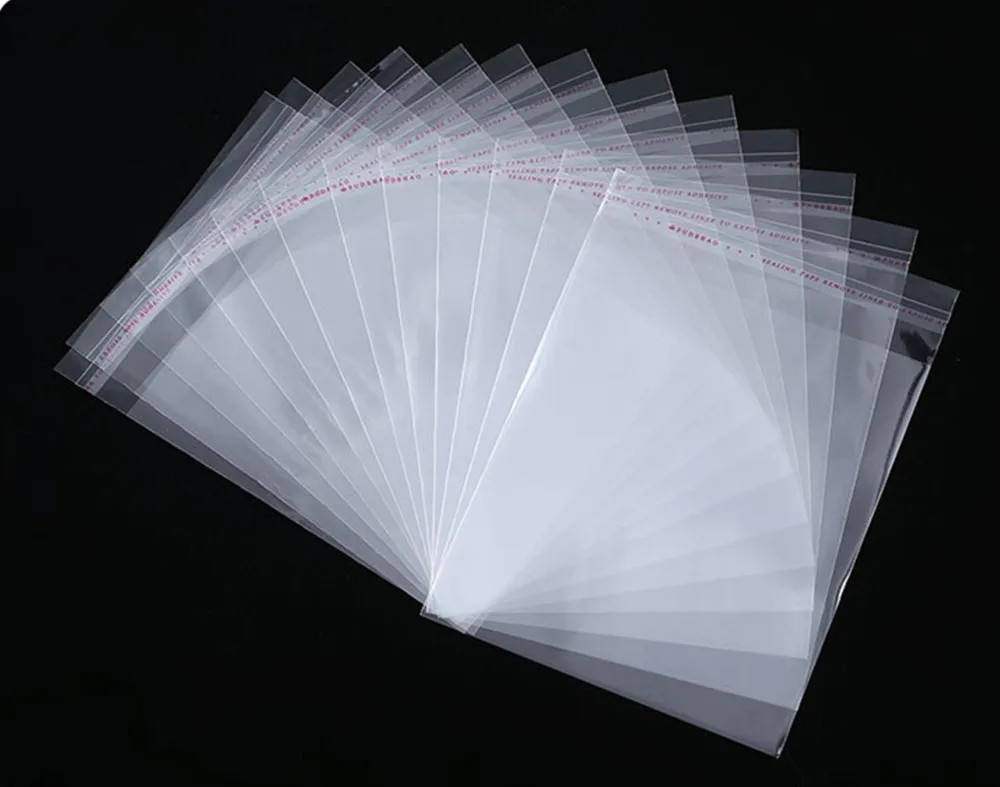 30X40cm Big Clear OPP Bag 100pcs Self Adhesive Seal Plastic Bags - Clothes Magazine vegetable Pack Resealable Poly Packing Pouch 2