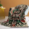 Custom Blankets for Adults New School Tattoo Thin Wadding Blanket King Size Microfiber Bedding Fluffy Plaid Home Interior Throw 1