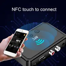 

Wireless Receiver High Fidelity Stable Output 2 in 1 NFC RCA AUX3.5mm Bluetooth-compatible 5.0 Barrier-free Audio Adapter