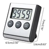 Stainless Steel Digital Kitchen Timer Large Display Timer with Loud Alarm Timer for Home Cooking Sports Meeting 2