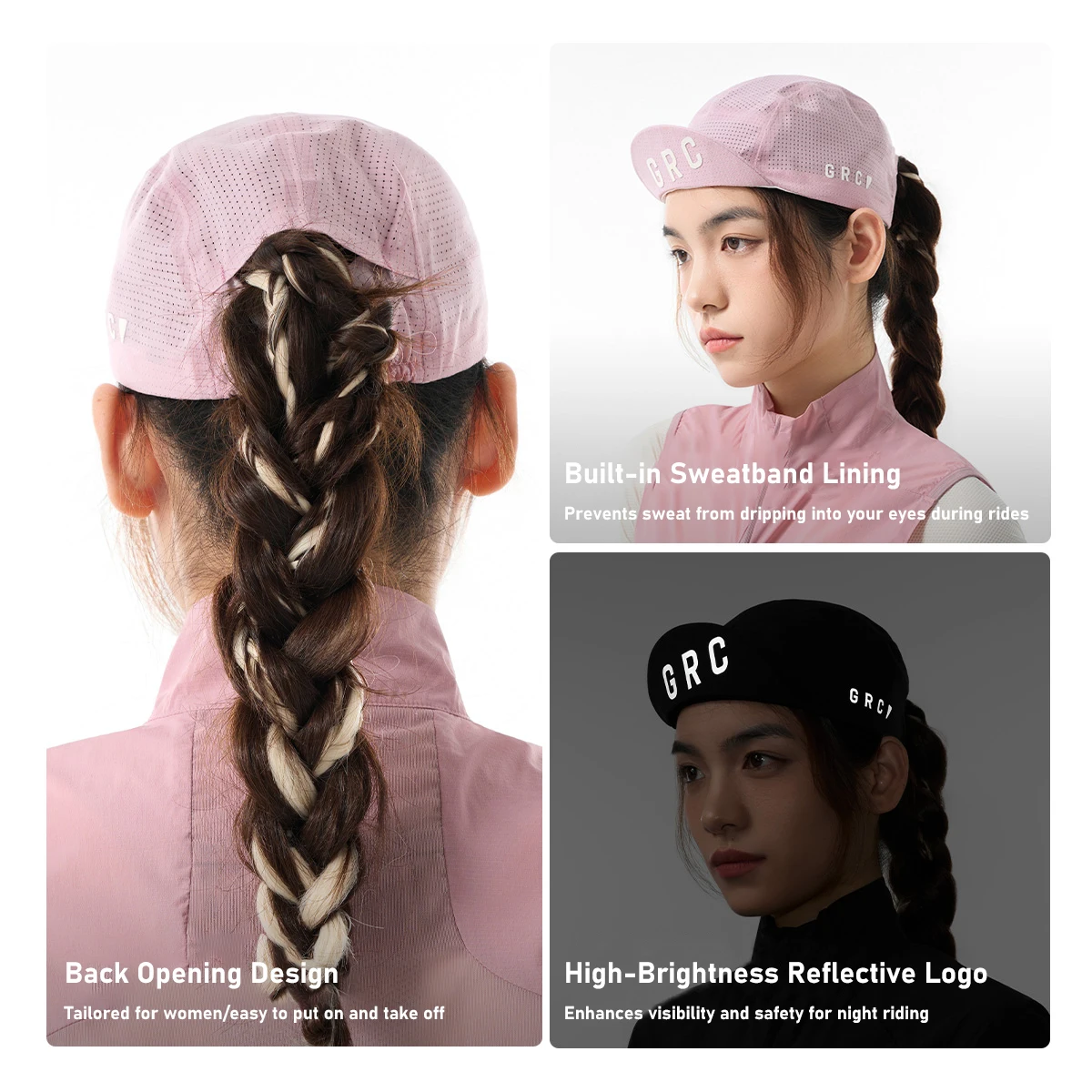 헬멧 모자 아래에 착용하는 여름 사이클링 모자 GRC TECH 통기성 자외선 차단 속건성 경량 산악 도로 자전거 라이딩 비니 캡