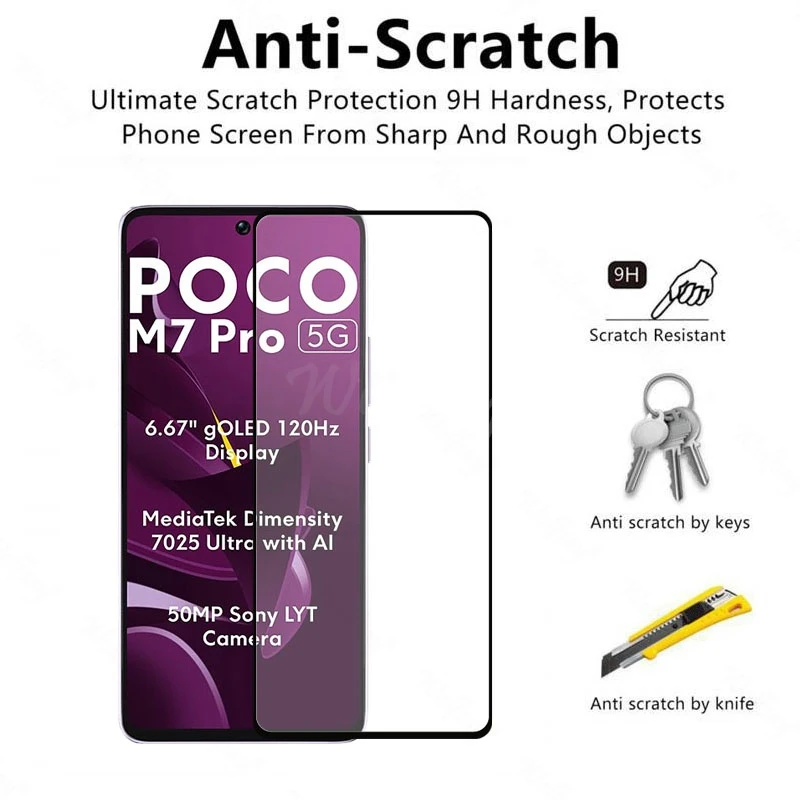 6-in-1 Premium Tempered Glass Screen & Camera Protector Set