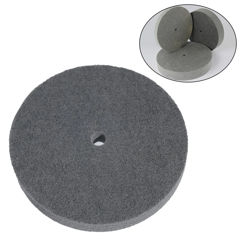 200mmx25mm 240 Grain Nylon Fiber Grinding and Polishing Wheels Stainless Steel Brushing Wheels for Stainless Steel Metal Wood