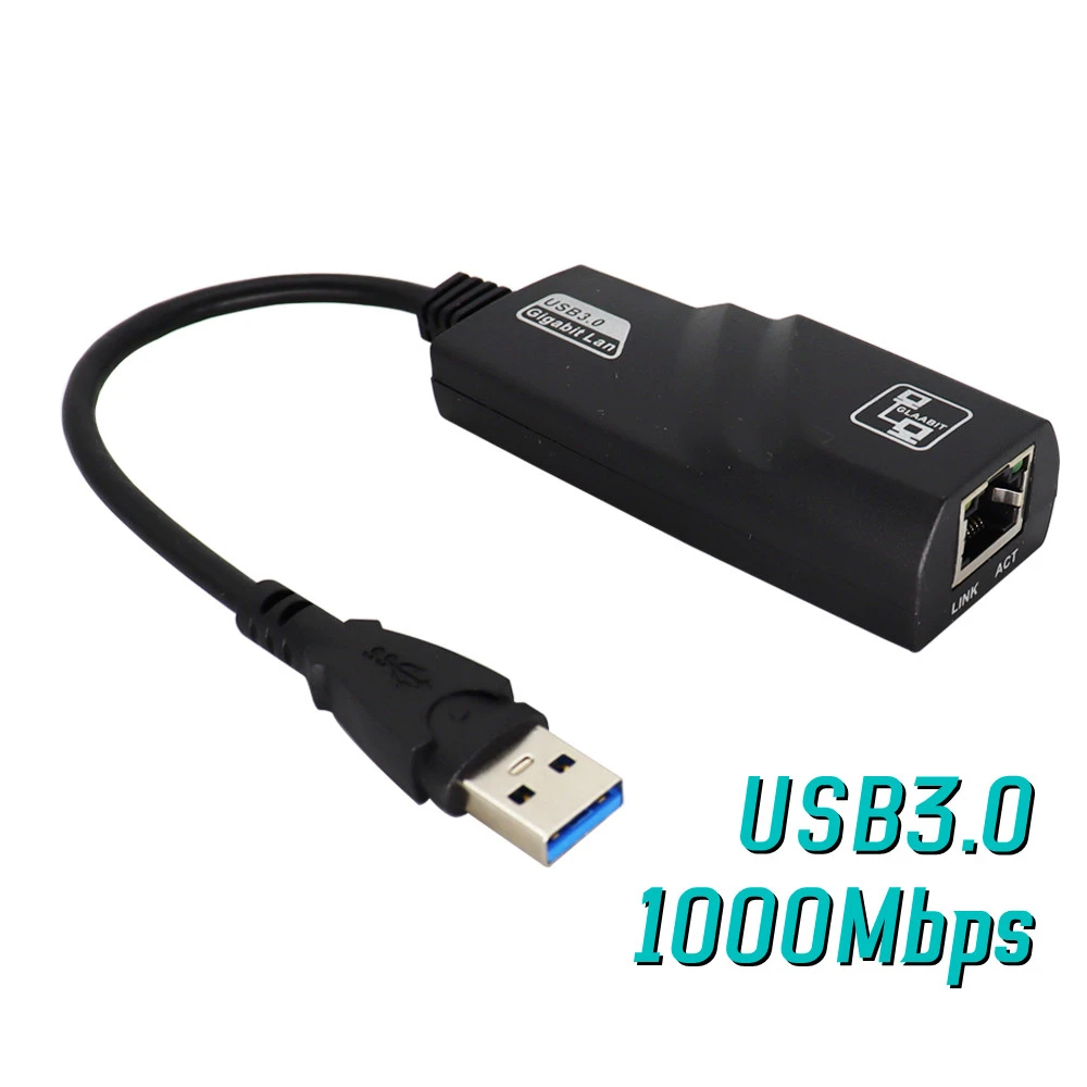 Lan Wired Network Adapter Usb 3.0 Rj45 1000mbps Usb3.0 Wired