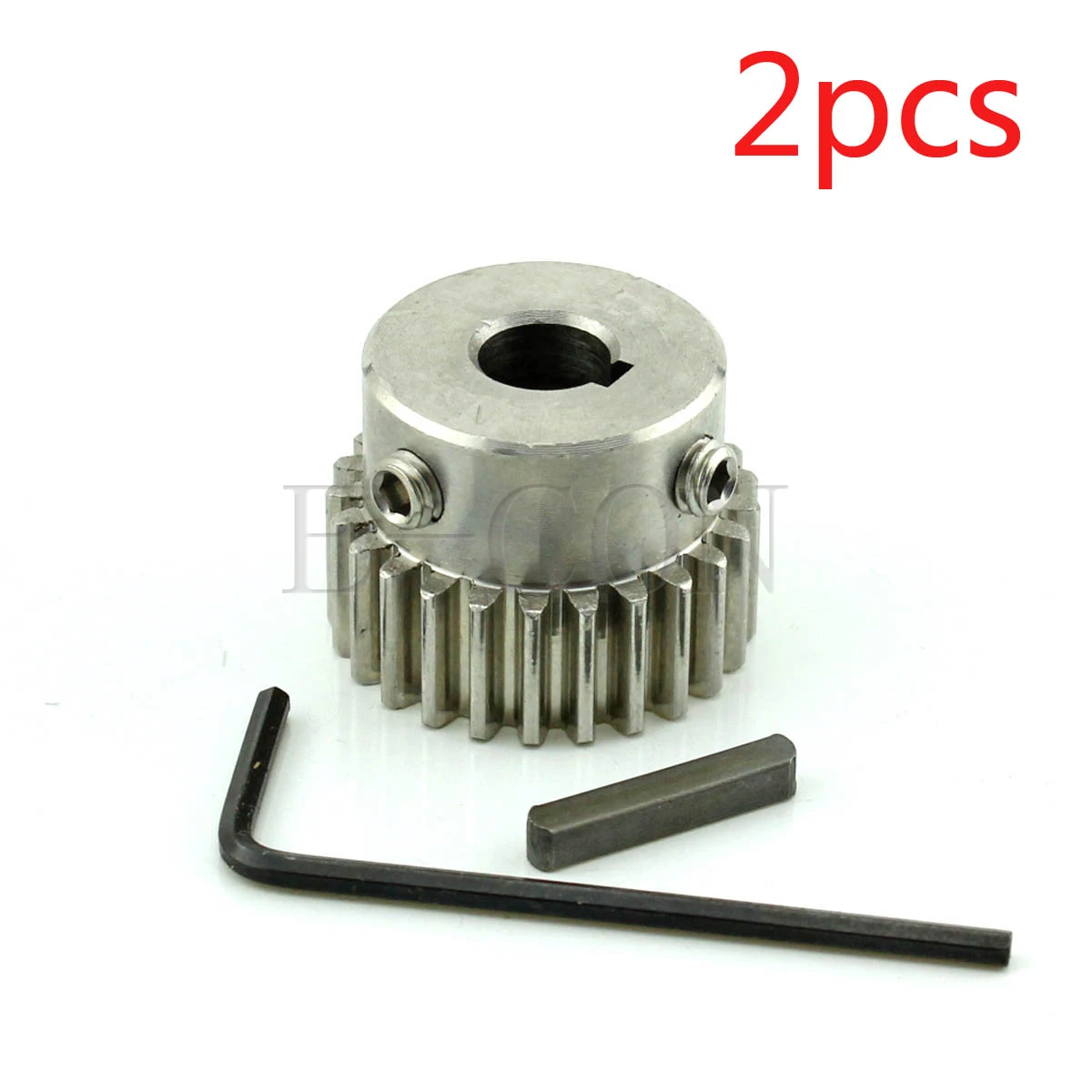 

2pcs 1 Module Stainless Spur Gear 1M-25T 25 Teeth Bore 8mm/10mm/12mm Teeth Width 10mm Motor Gear Wheel With Steps With Keyway