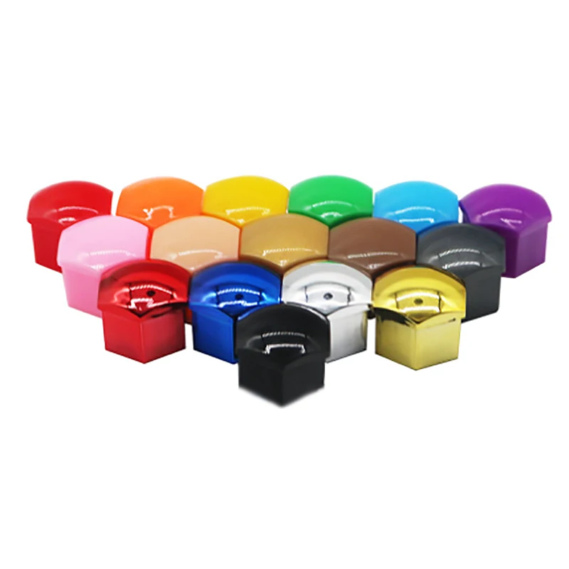 Car Wheel Nut Caps Set - 20Pcs Protective Anti-Rust Hub Covers for Stylish Exterior Decoration