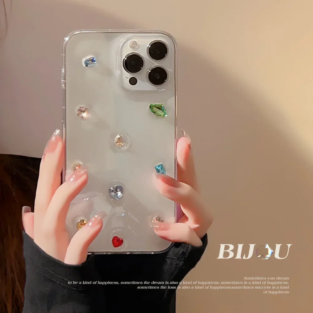 

Transparent Epoxy Shell for iPhone,Three-Dimensional Decorate Case,Luxurious Shell,iPhone 11,12,13,14,15Pro Max Plus,X, Xs,Xr