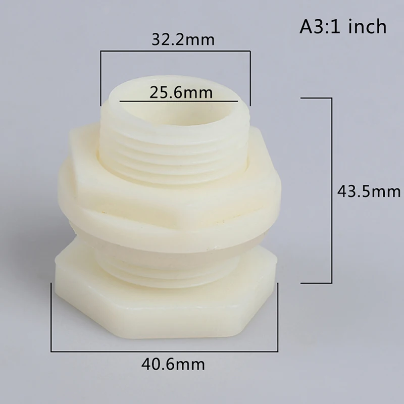 

1PC ABS ID 20mm 25mm 32mm Fish Connector Tank Drain Pipe Accessories Aquarium Joints Water Pipe Fittings Wholesale