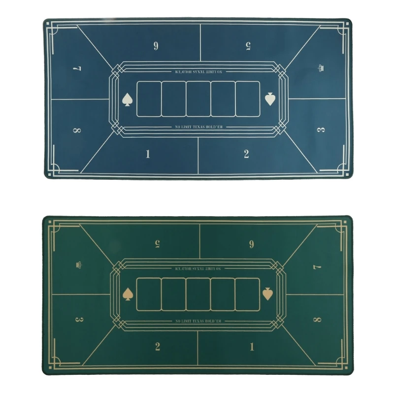 

40x20 In Poker Mat 6 Players Professional Portable Anti-Slip Rubber Texas Hold'em Poker Table Top Layout, Dropship толщиной 2 мм
