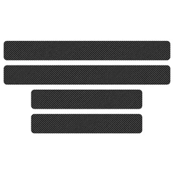 Premium Car Door Sill Plate Protector Stickers - Universal Fit for Enhanced Vehicle Interiors (NO LOGO - 4pcs)