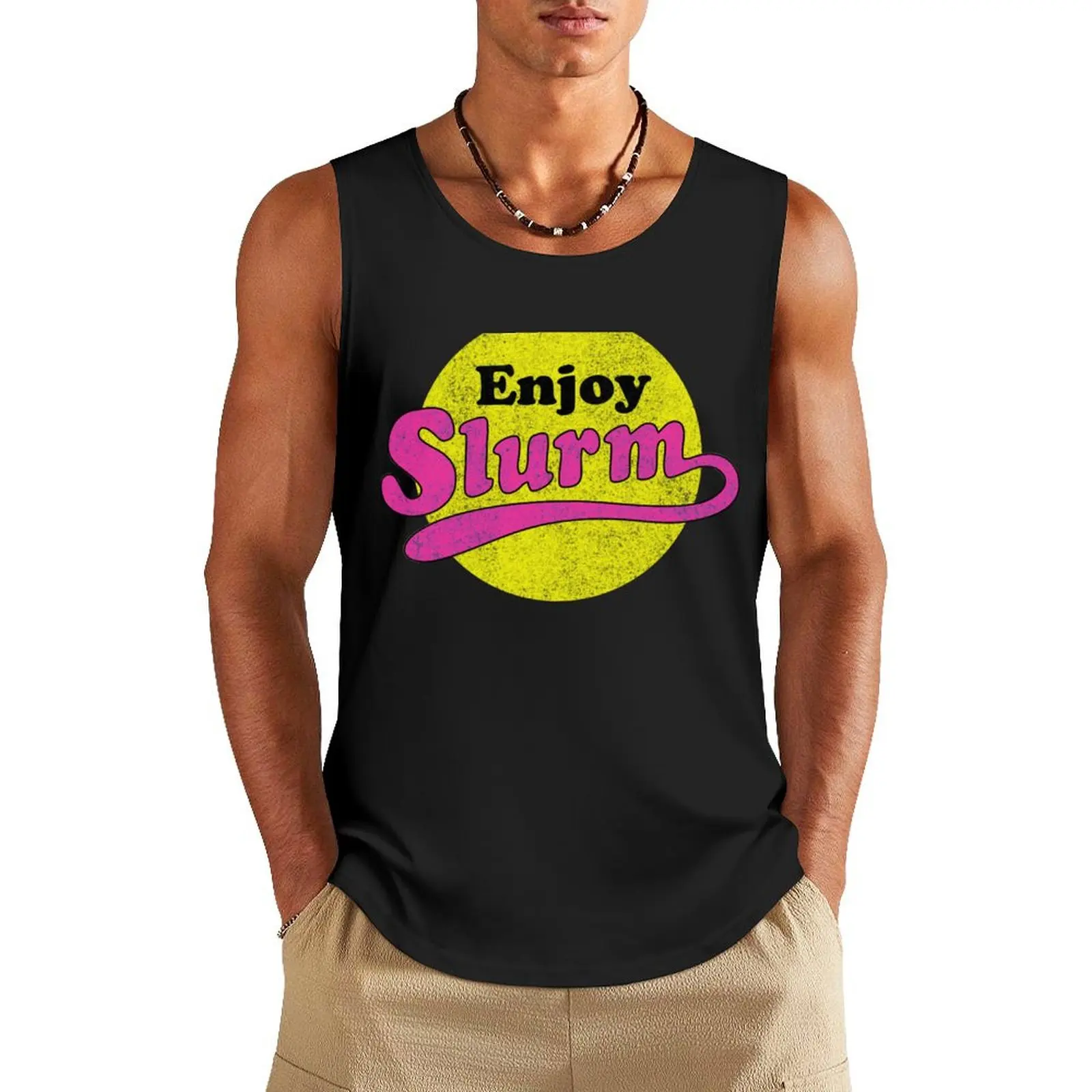

Enjoy Slurm Tank Top sexy clothes men mens gym clothes tops anime top