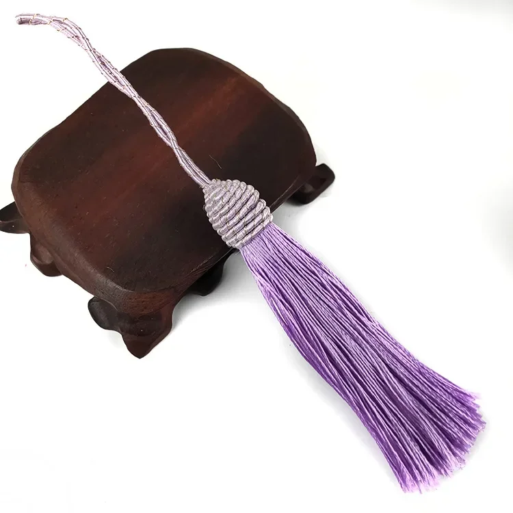 100 Mini Nappe In Cotone 3 Cm - Ciondoli A Frangia Grigio Chiaro Per Orecchini, Borse E Fai Da Te