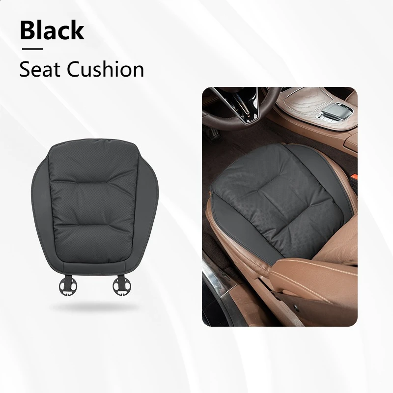 Nuovo cuscino per seggiolino auto Cuscino per la vita per la maggior parte delle auto Cuscino per sedile in pelle nappa traspirante e ventilata per tutte le stagioni