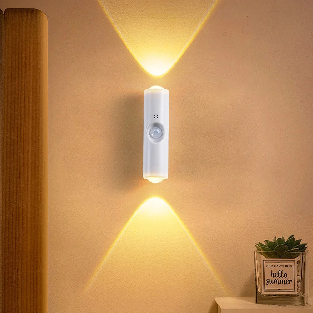 Multi-Scene Wireless Motion Sensor RGB Sunset Lamp Magnetic Rechargeable for Stair Cabinet Hallway Room Decor Wall Light