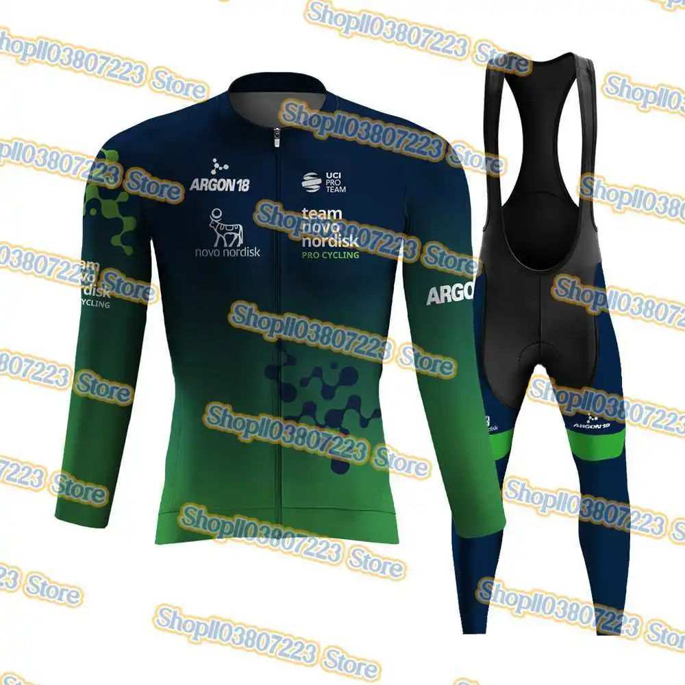 Novo Nordisk New Season Cycling Jersey Set Cycling Clothing Road Bike Shirt Suit Pants Maillot Cyclisme