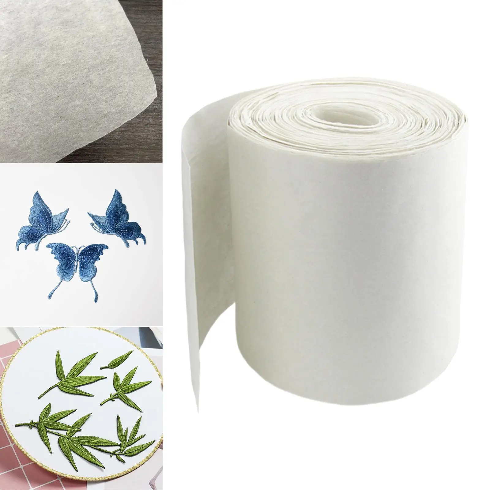 Medium Weight Crafting Embroidery Paper Quilting Craft Supplies Tear Away Machine Embroidery Stabilizer for Hand Sewing 30Yards